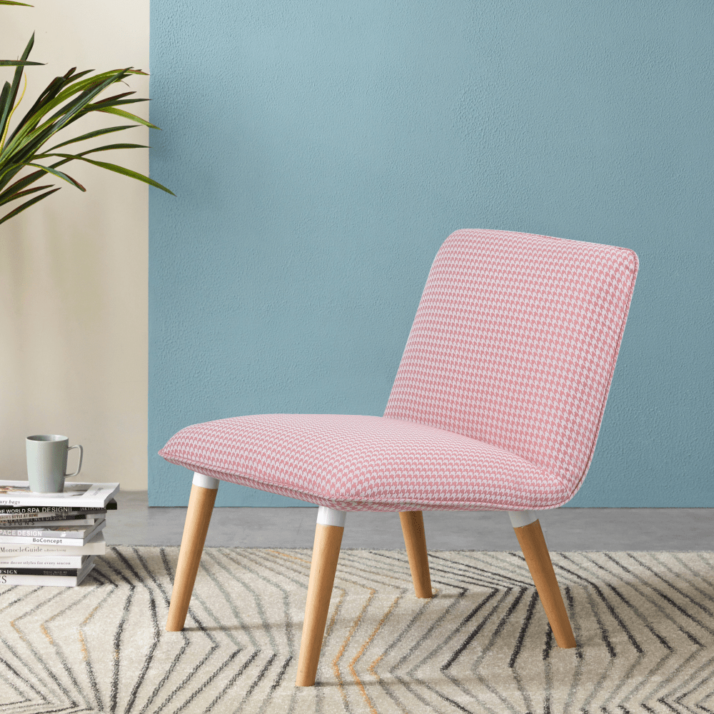 时尚简约风格沙发椅(粉色)