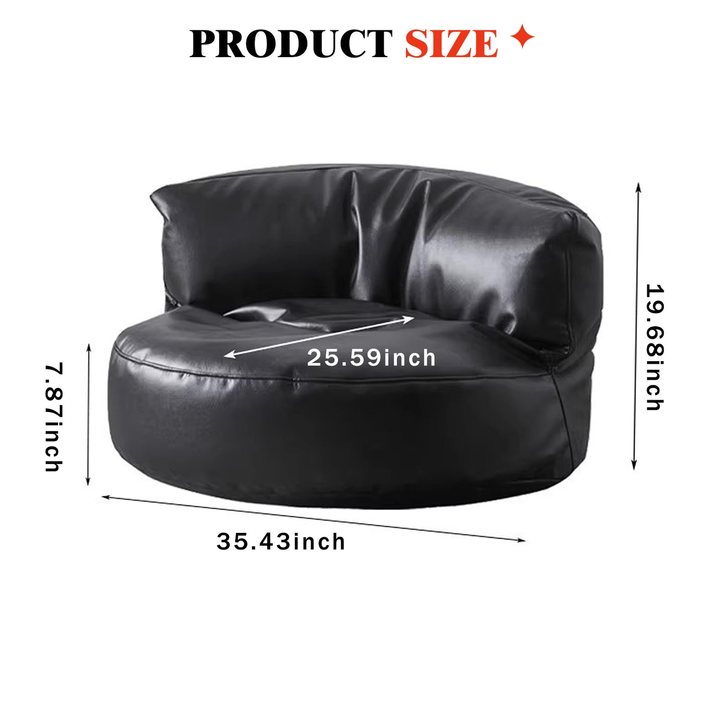 Casual Sofa Chair | Trendy Bean Bag Sofa | Tatami Japanese Style for Small Apartments & Balconies
