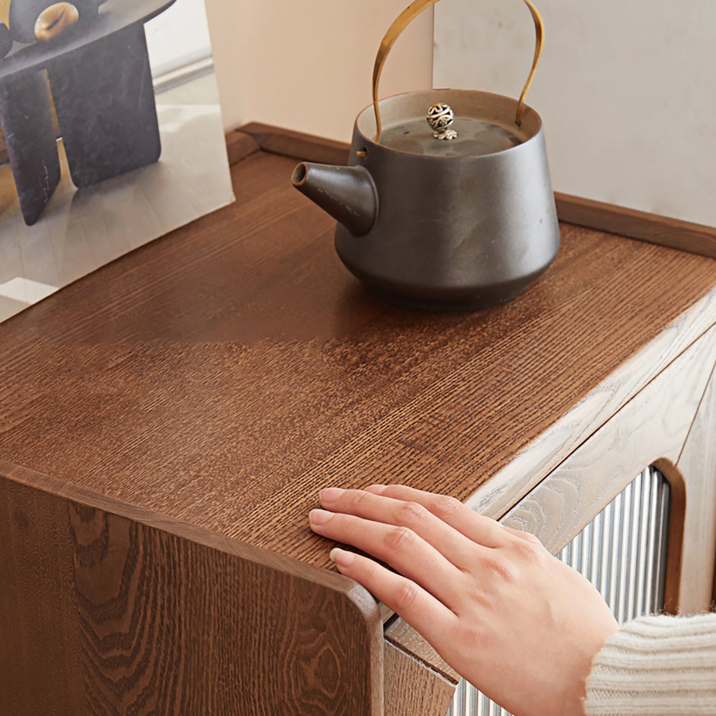 100% 实木边柜、储物柜(Wanult)