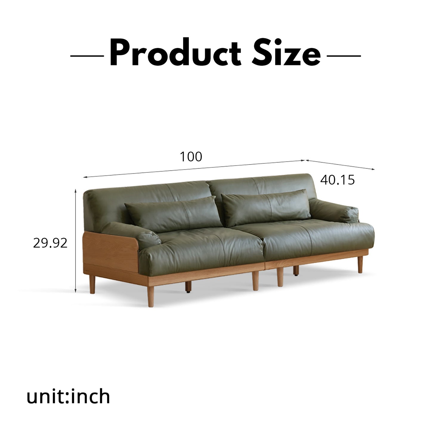 Modern Minimalist Solid Wood Sofa – Oak Fabric Down Sofa for Japanese Living Rooms and Small Spaces