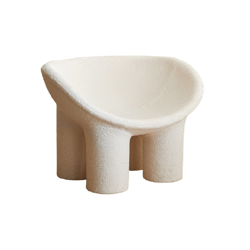 儿童椅大象腿设计配仿羊皮儿童凳(红色/绿色/白色)