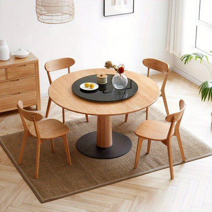 100% Solid Oak Wood Dining Chairs Kitchen Chairs Natural Color Study Chair (1PC/2PCS/4PCS)