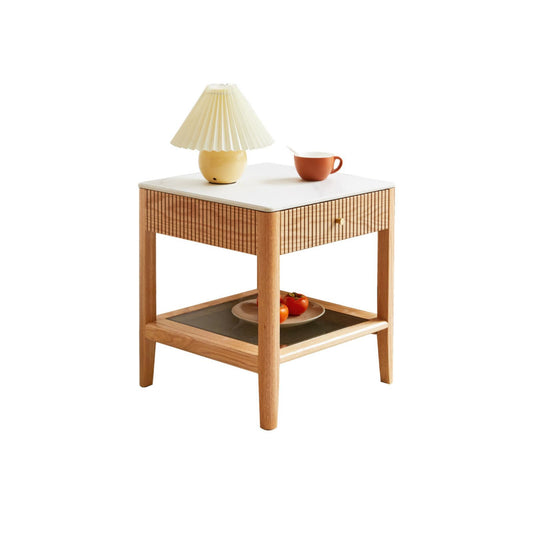 100% Sold Oak Modern Classic  Side Table (Natural)