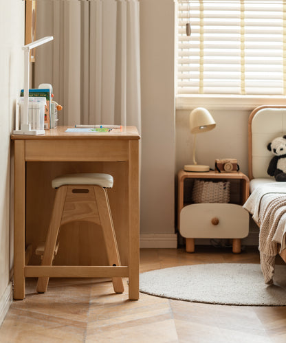 100% Solid Wood Children's Study Stool (Natural)