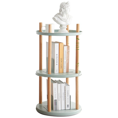 100% Sold Oak 360° Rotating Bookshelf (3 / 4Tier)