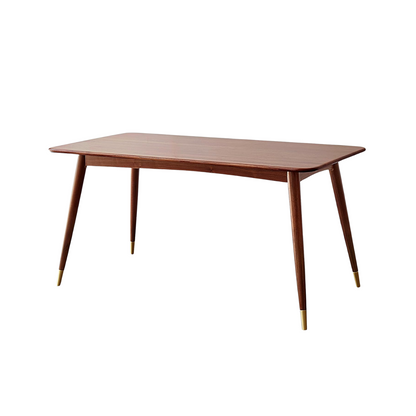 100% Solid Wood Square Dining Table Seats 6 Walnut Color (52.2"/63")