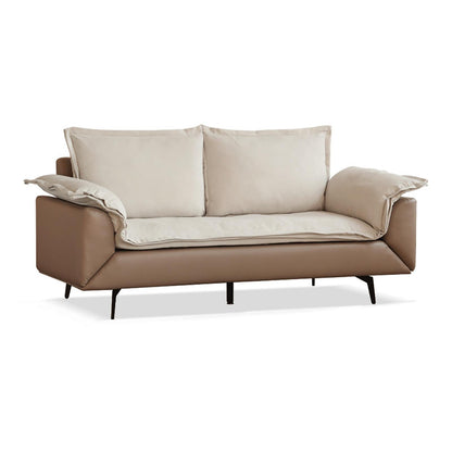 Modern Convertible Down Sofa - 180° Rotatable Design with Hypoallergenic Fabric & Solid Wood Frame