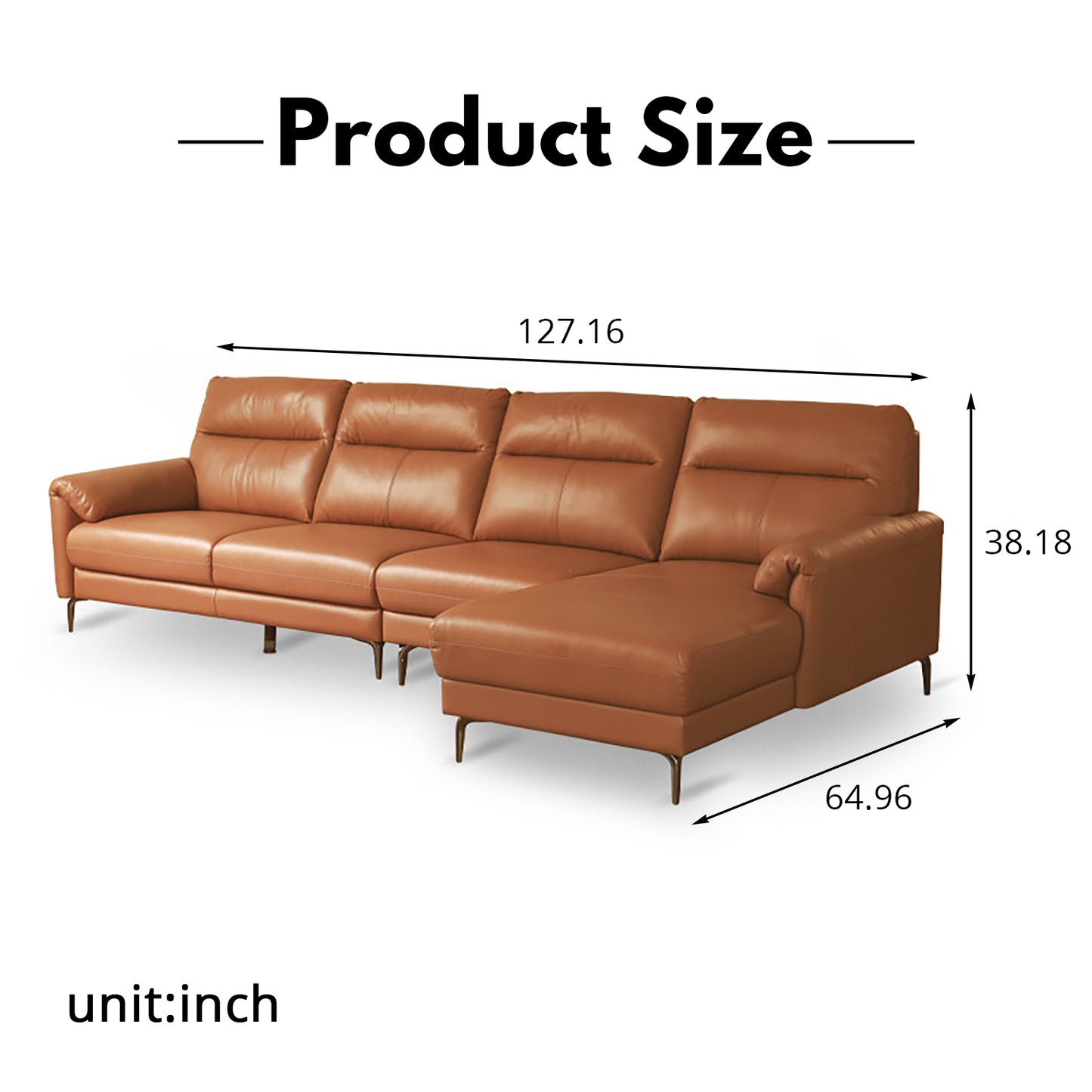 Italian Minimalist Genuine Leather Sofa – Modern Luxury Top-Grain Cowhide for Home Living