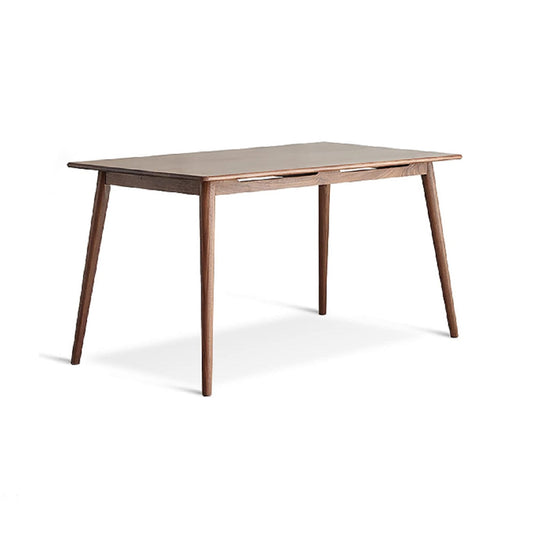 100% Solid Wood Dining Table Small Long Table (Walnut)