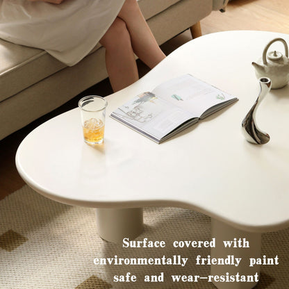 Lovely Four Legged Cloud Coffee Table (White)