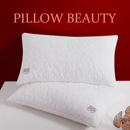 EaseLuxe Wedding Double Pillows Pair Packed Cotton Adult Pillows