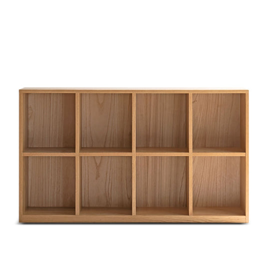 100% Solid Wood Book Shelf Minimalist Freestanding Floor-to-Ceiling Bookcase (Natural)