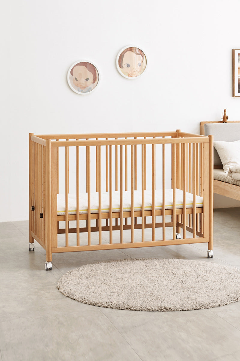 100% Solid Wood Crib (Natural)