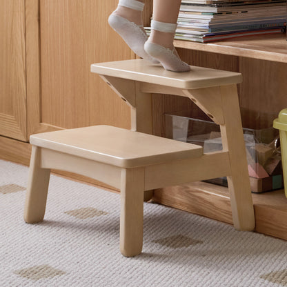 100% Solid Wood Children's Study Stool (Natural)