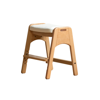 100% Solid Wood Children's Study Stool (Natural)