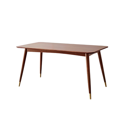 100% Solid Wood Square Dining Table Seats 6 Walnut Color (52.2"/63")