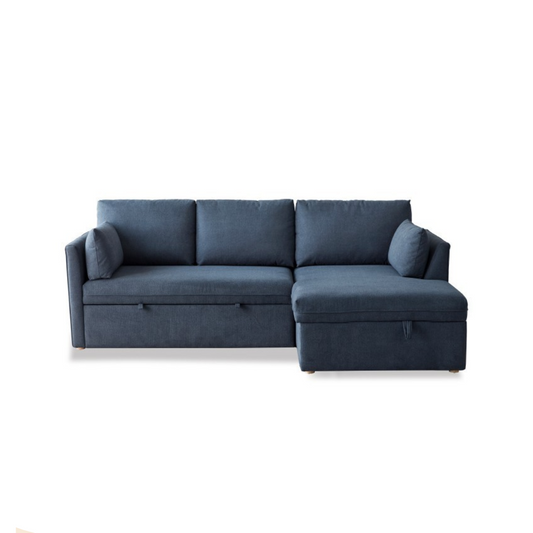 Extendable Sofa Bed with Storage (Navy)