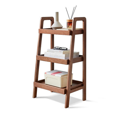 100% Sold Oak 3 Tier Ladder Rack with A-Frame Structure (Natural / Walnut)