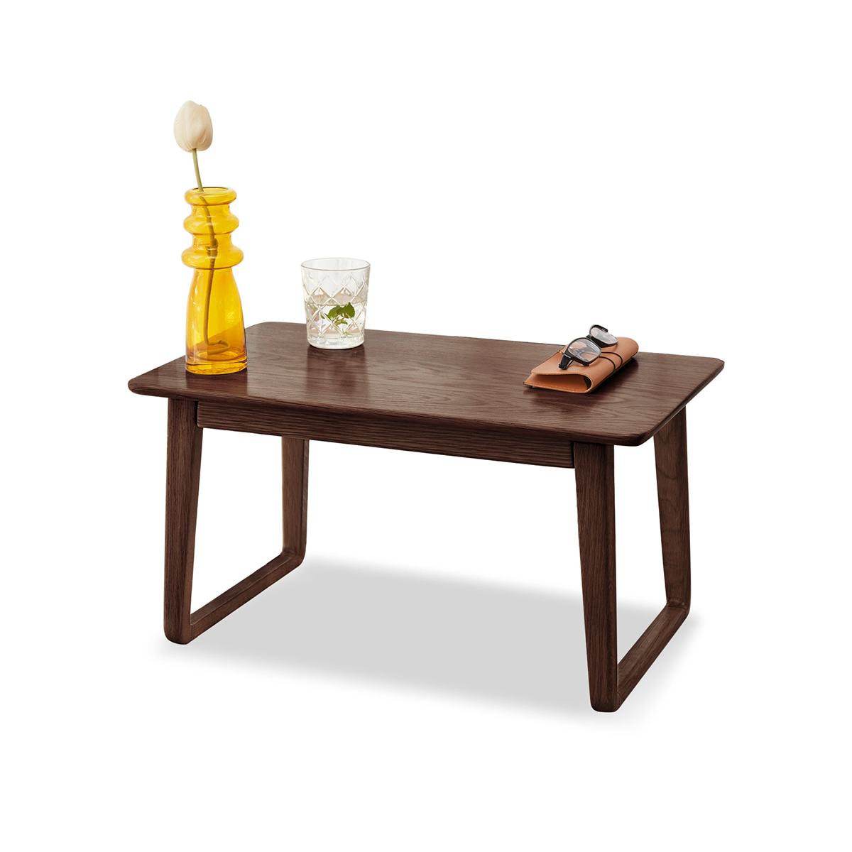 100% Solid Oak Wood Lap Desk (Walnut)